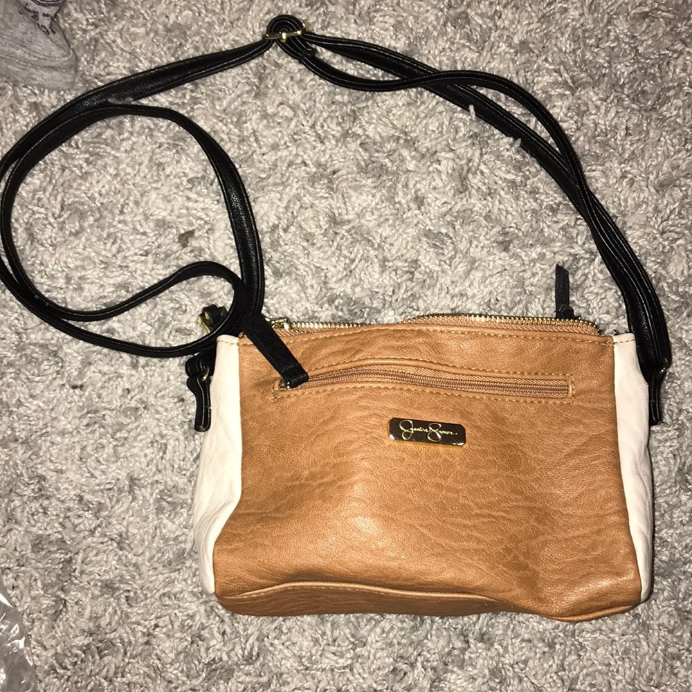 Crossbody bag brown white and black